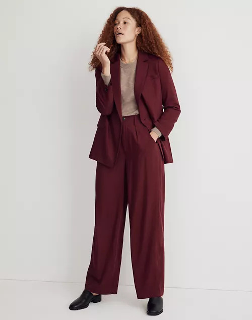 Drapeweave Caldwell Double-Breasted Blazer | Madewell