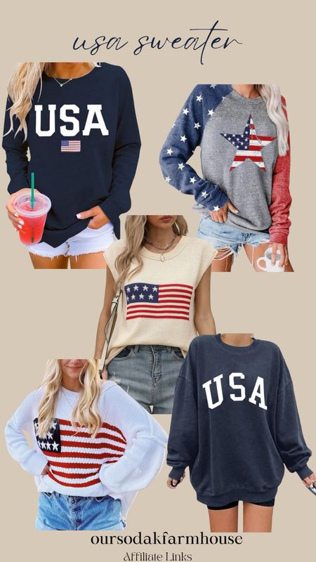 USA sweatshirts, American flag sweatshirts, patriotic sweaters, American sweaters 

#LTKSeasonal #LTKStyleTip