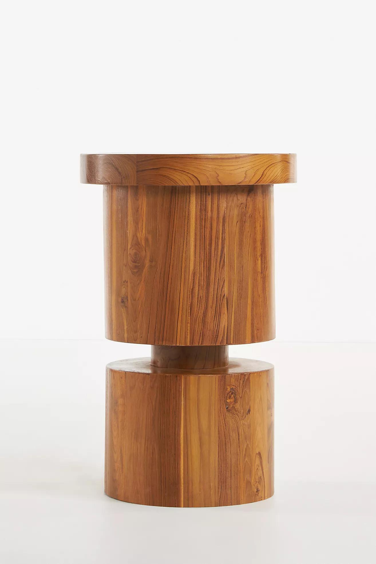 Reclaimed Teak Wood Pillar Side Table | Anthropologie (US)