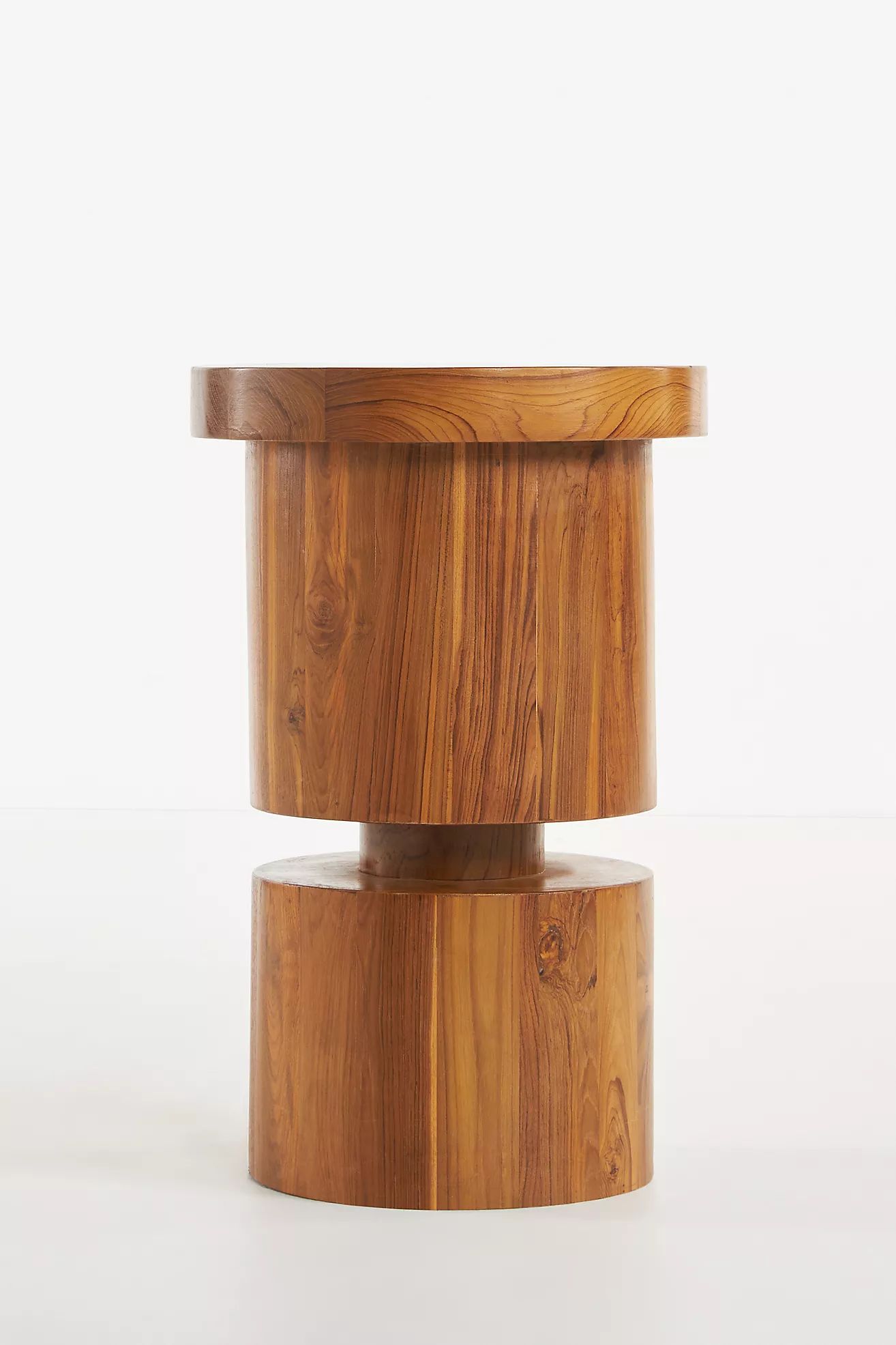Reclaimed Teak Wood Pillar Side Table | Anthropologie (US)