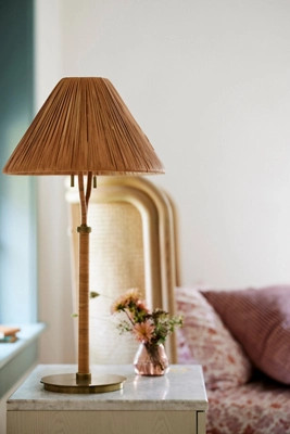 Delphine Rattan Table Lamp | Anthropologie (US)