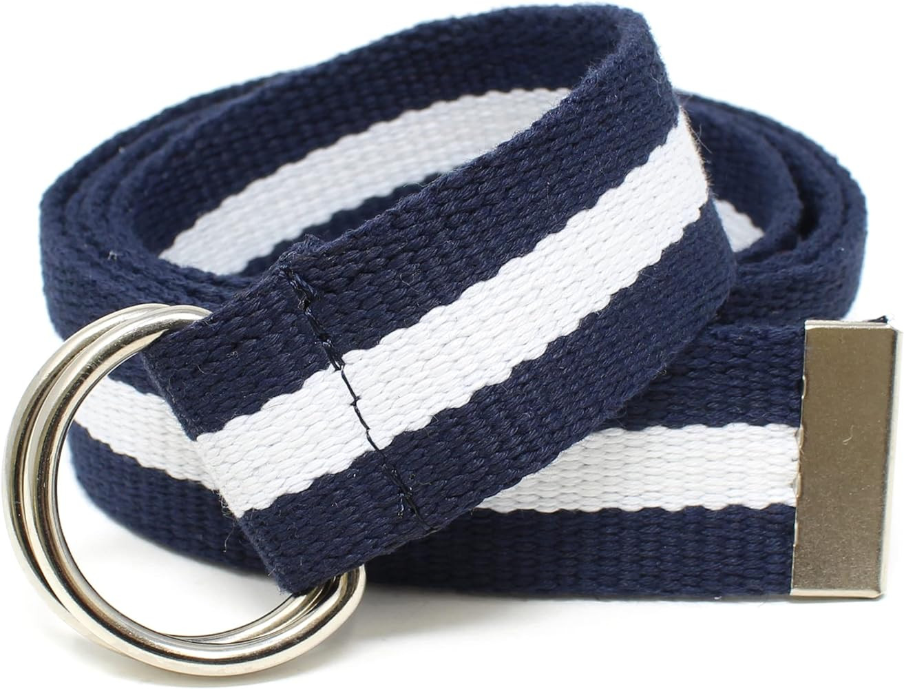 BC Belts Canvas Web Belt for Men & Women - 1.25\u201d Adjustable D-Ring Buckle, Double Ring Milit... | Amazon (US)