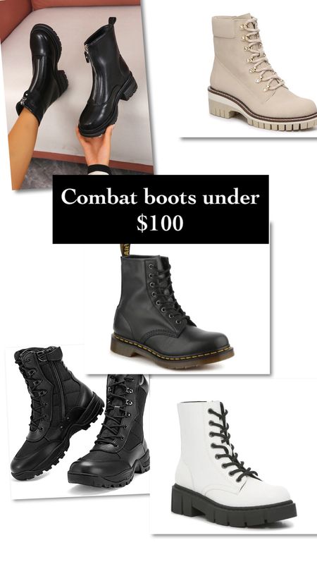 Add some edginess to your Fall/winter outfits with a pair of combat boots! These ones are currently under $100!

#LTKshoecrush #LTKSeasonal #LTKunder100