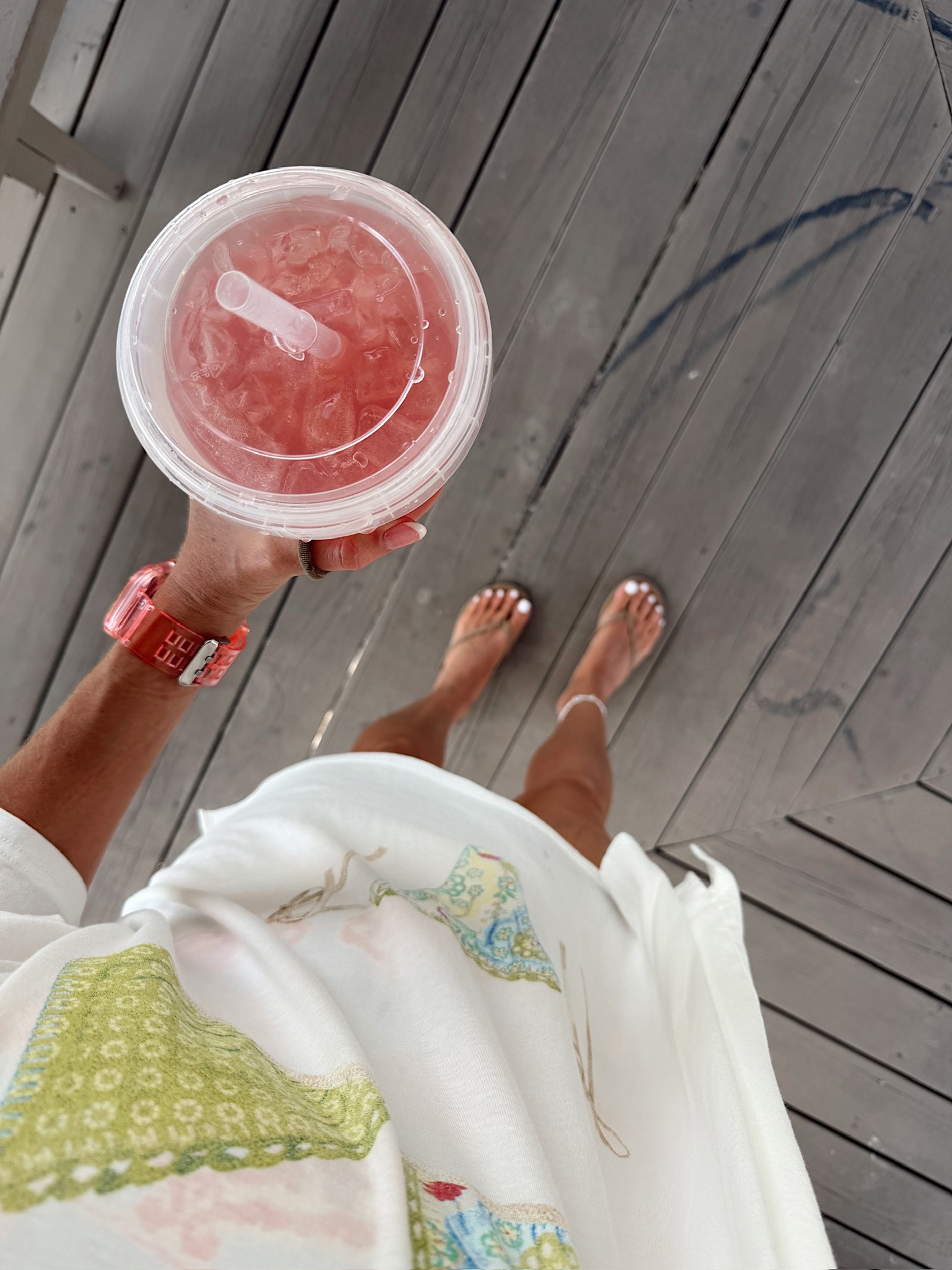 Beach vacation ootd! In an XS tee, anklet, watch and accessories- fits tts.

#LTKootd #LTKSwim #LTKTravel