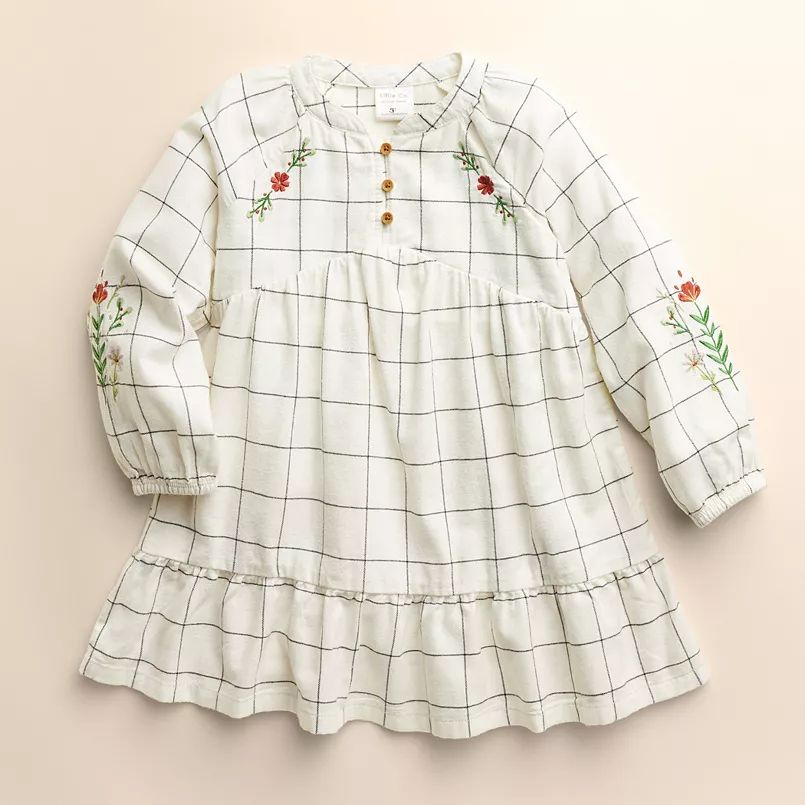 Baby & Toddler Girl Little Co. by Lauren Conrad Organic Plaid Dress | Kohl's