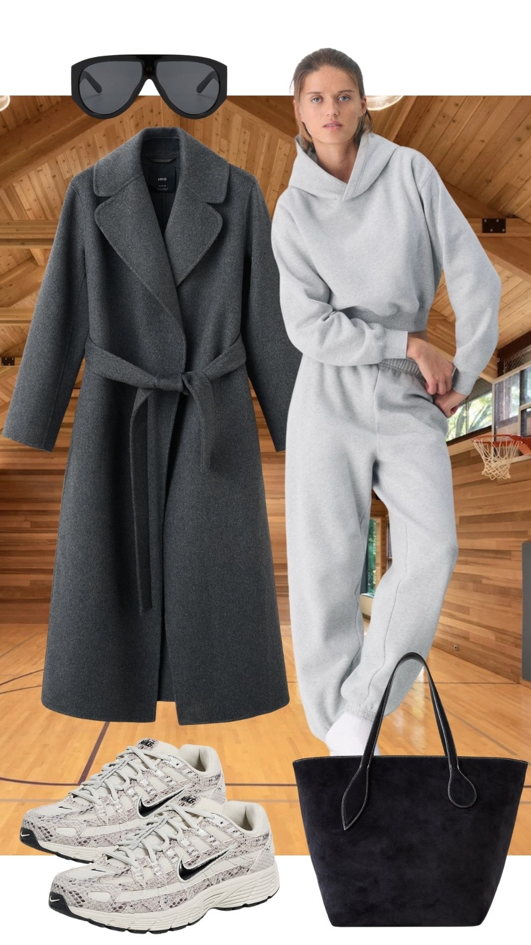 Laid-back outfit for sports moms 