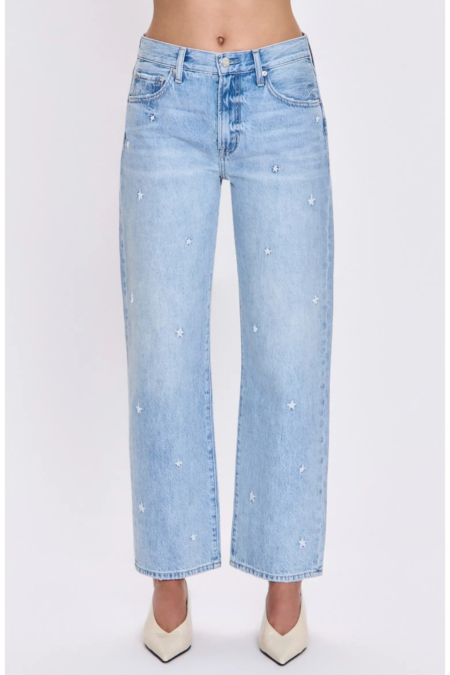 Lexi Distressed Crop Barrel Jeans (Women) | Nordstrom | Nordstrom