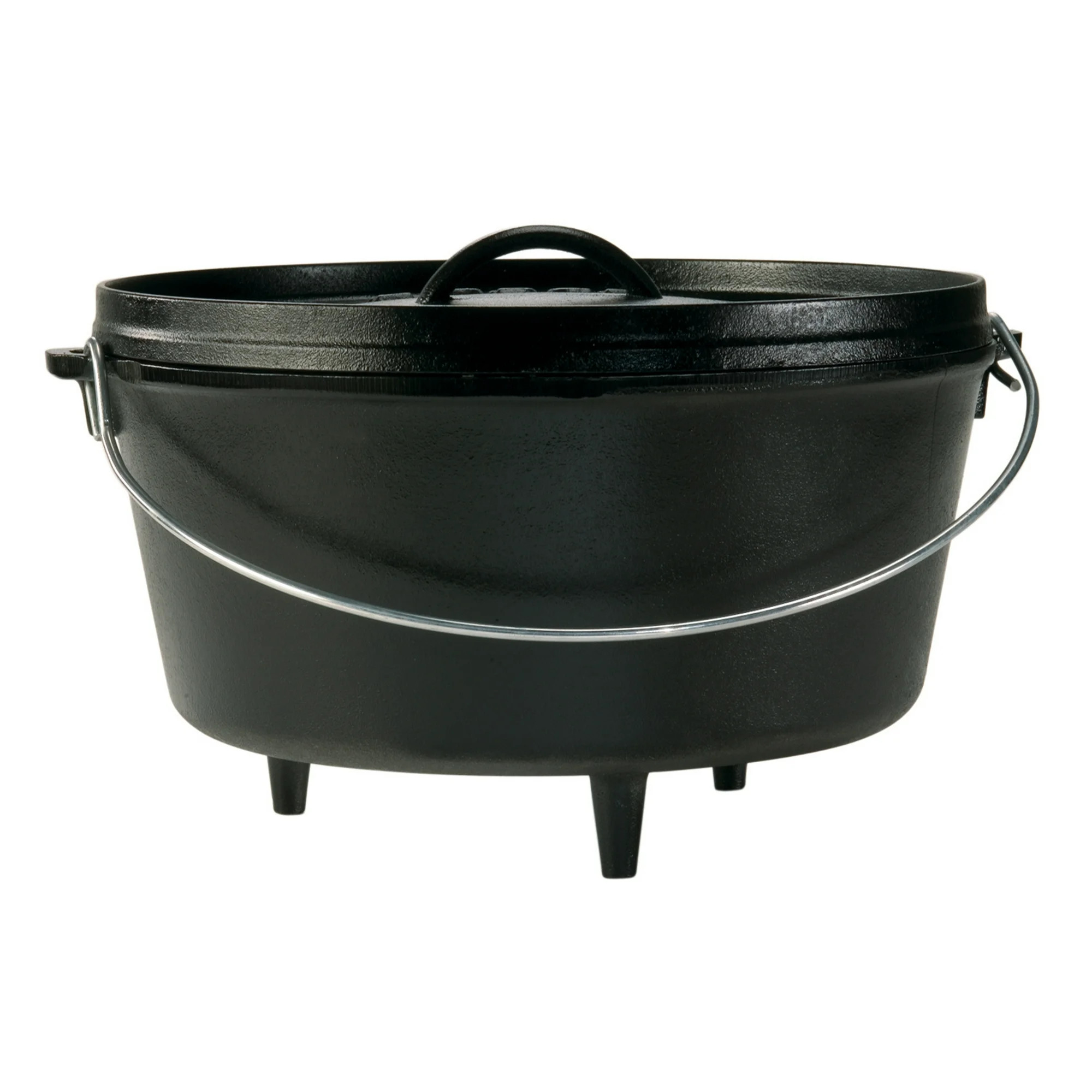 Lodge Cast Iron 12" / 8 Quart Seasoned Camp Dutch Oven | Walmart (US)