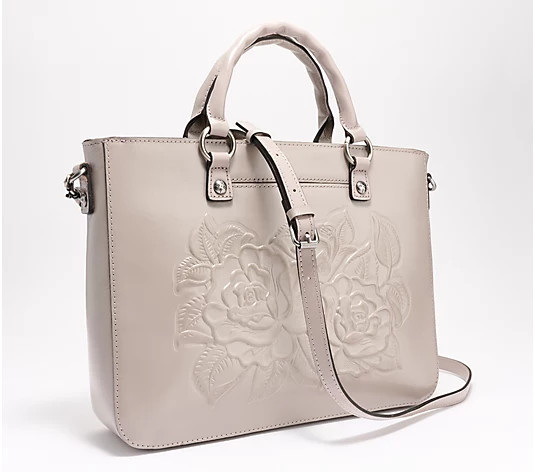 Patricia Nash Leather Solene Satchel | QVC