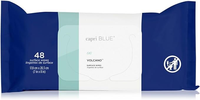 Capri Blue Volcano Multi Surface Wipes - Multi-Purpose Cleaning Wipes with Grapefruit & Tangerine... | Amazon (US)