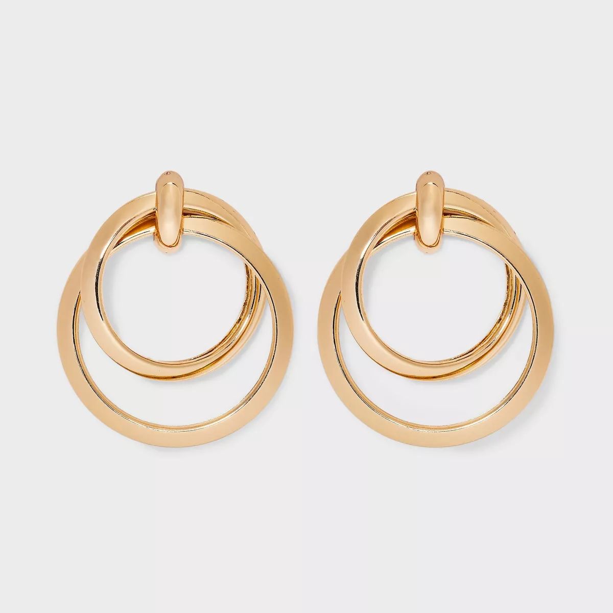Double Ring Drop Earrings - Wild Fable™ Gold | Target