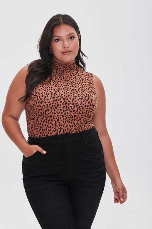 Plus Size Cheetah Print Bodysuit | Forever 21 (US)