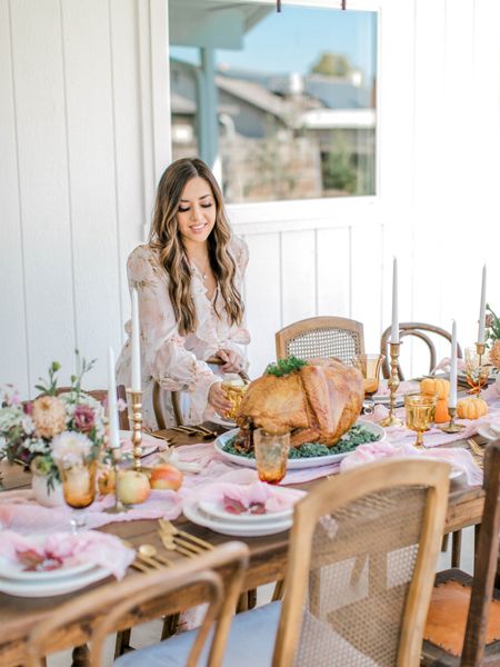 Everything you need for an Amber and pink table setting! Using anything vintage helps to give this beautiful hue of a thanksgiving table and keep it simple with the dishes! Anything white you have works or I linked my personal favorites if you are looking for something new! Most of all have fun! 

#LTKparties #LTKhome #LTKSeasonal