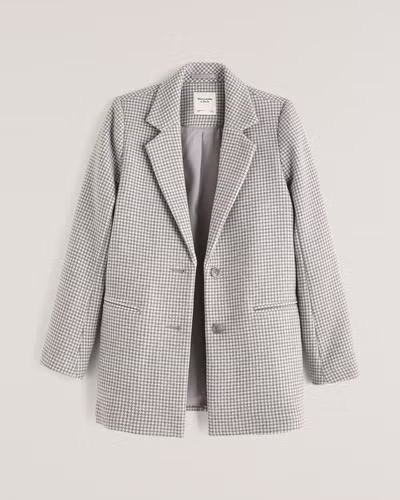 Wool-Blend Blazer Coat | Abercrombie & Fitch (US)