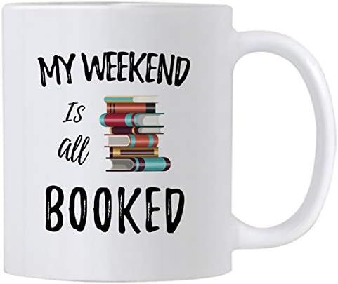 Casitika Reading Coffee Mug. My Weekend Is All Booked 11 oz Cup. Gift Idea for Teachers, Libraria... | Amazon (US)