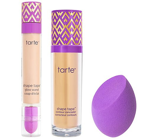 tarte Super-size Shape Tape Light & Lifted 3-pc Collection | QVC