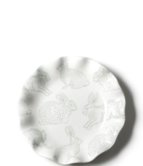 Pastel Speckled Rabbit Ruffle 8" Salad Plate | Dillard's