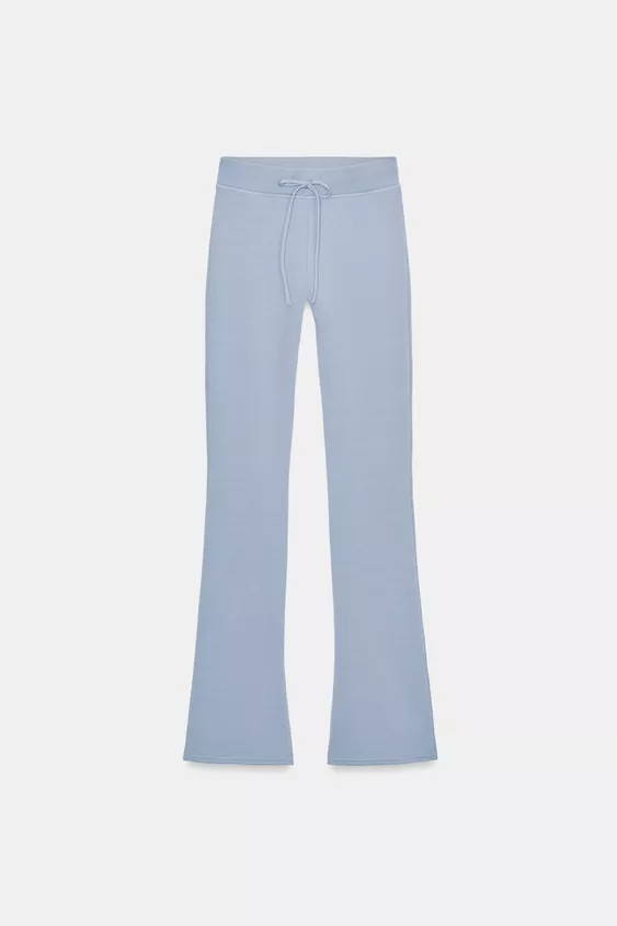 WASHED-EFFECT FLARE TROUSERS | Zara UK