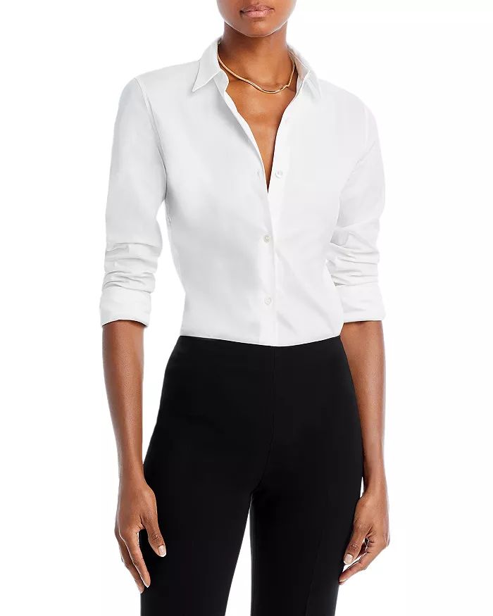 Tenia Luxe Stretch Cotton Top | Bloomingdale's (US)