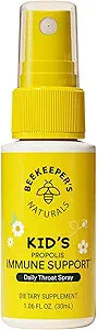 Kids Propolis Throat Spray - Natural Immune Support & Sore Throat Relief - by BEEKEEPER'S NATURAL... | Amazon (US)