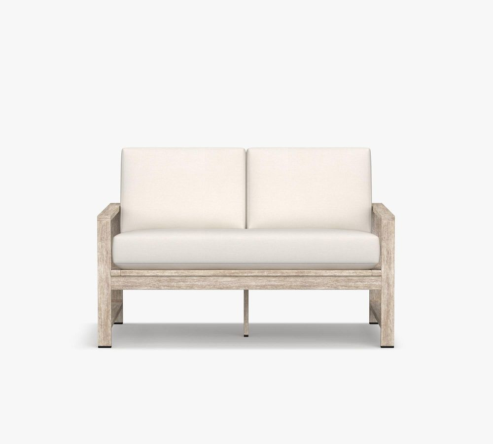 Indio FSC® Eucalyptus Outdoor Loveseat | Pottery Barn (US)