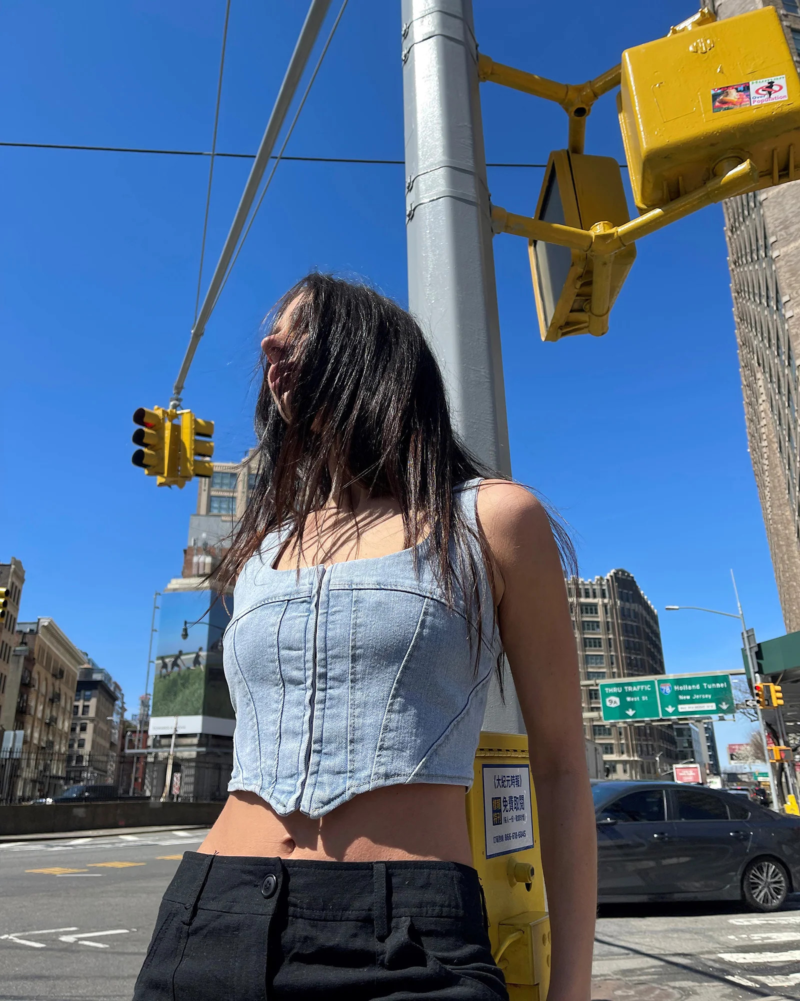 DENIM CORSET TOP | Steve Madden (US)