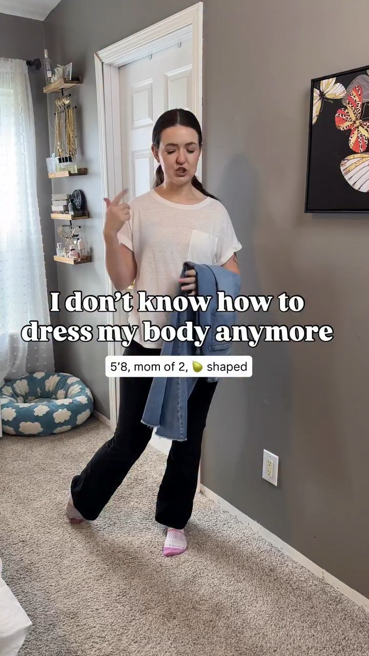 we’re figuring this out together at this point.

what’s your vote: keep or return?

details: 5’8,🍐 shaped, mom of 2. wearing size 8.
 
#jeanstyle #pearshapedbody #mombody #regularmom #findingmystyle