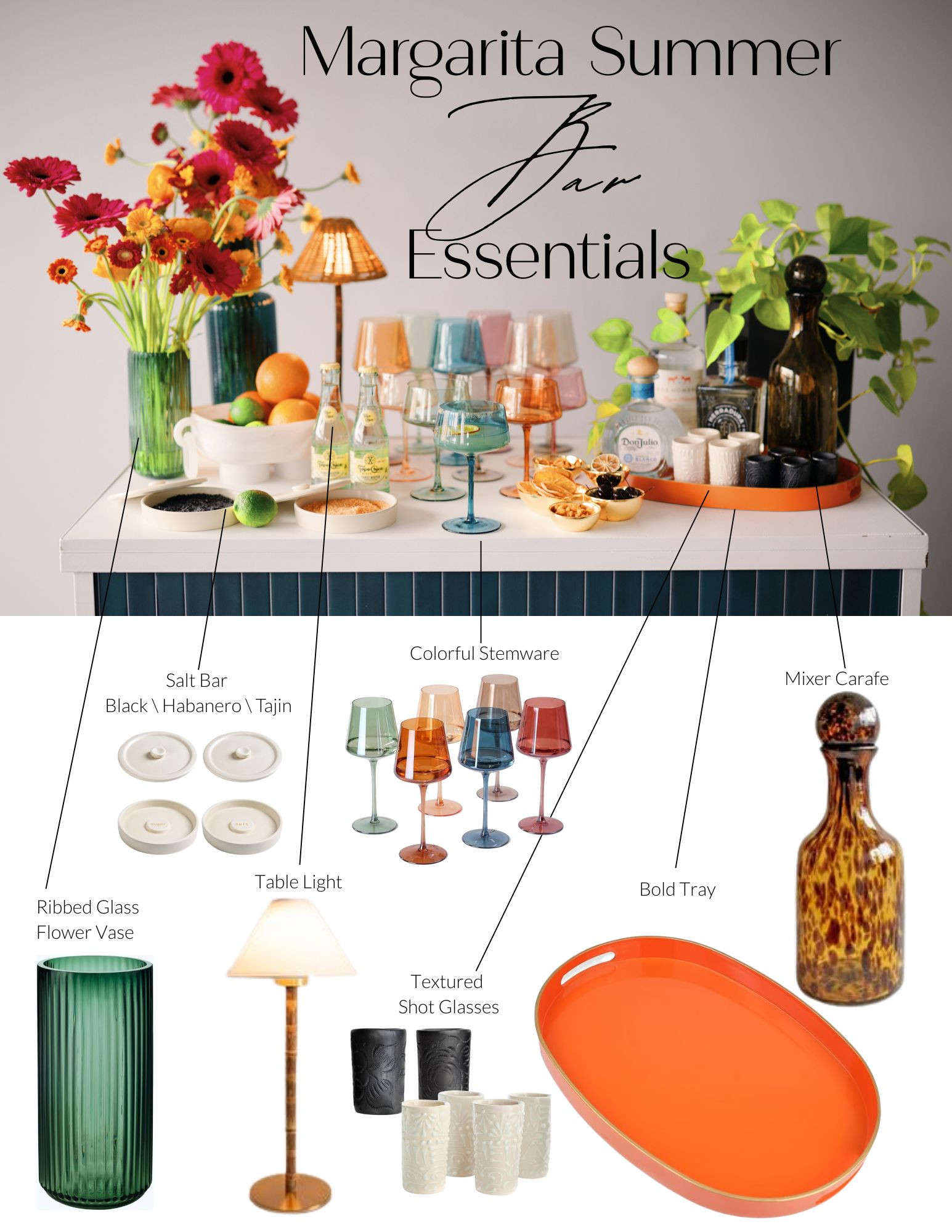 Setting a summer margarita bar? Shop our can't miss super chic and colorful collection!  

 #LTKSummerEdit #LTKSeasonal #LTKHome