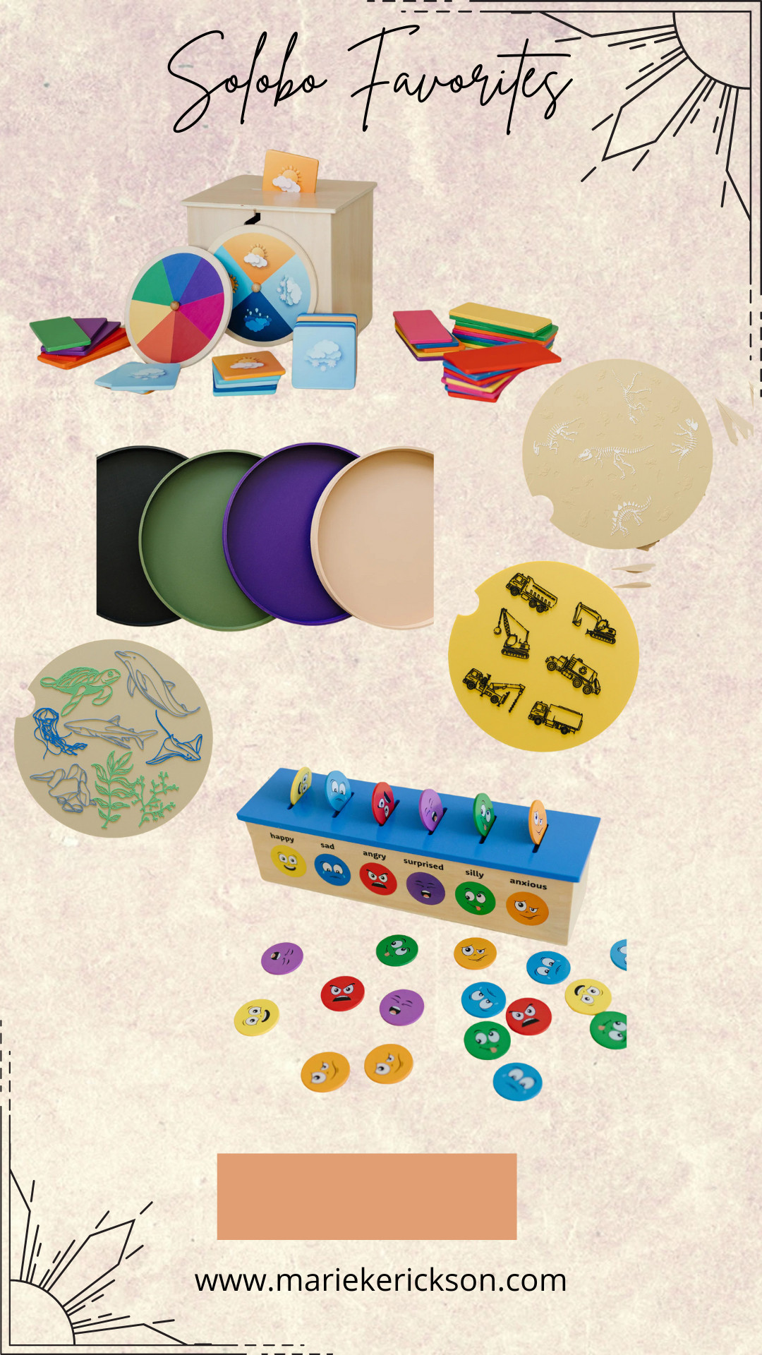 Here are some other toys from Solobo that I really like! The sensory tray inserts 
are so cute!! Especially the truck one-Archie would LOVE it!! And the emotion coin drop is such a cool way for kids to identify their emotions!

#ad SoloboToys #MontessoriAtHome #ToddlerToys #OpenEndedPlay 
#LearningThroughPlay #FineMotorSkills #SensoryPlay #MontessoriInspired #EarlySTEM 

 

 #LTKHome #LTKKids #LTKFamily