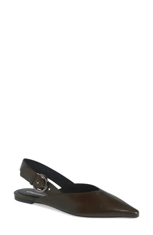 Jeffrey Campbell Scone Slingback Pointed Toe Flat in Khaki at Nordstrom, Size 7 | Nordstrom