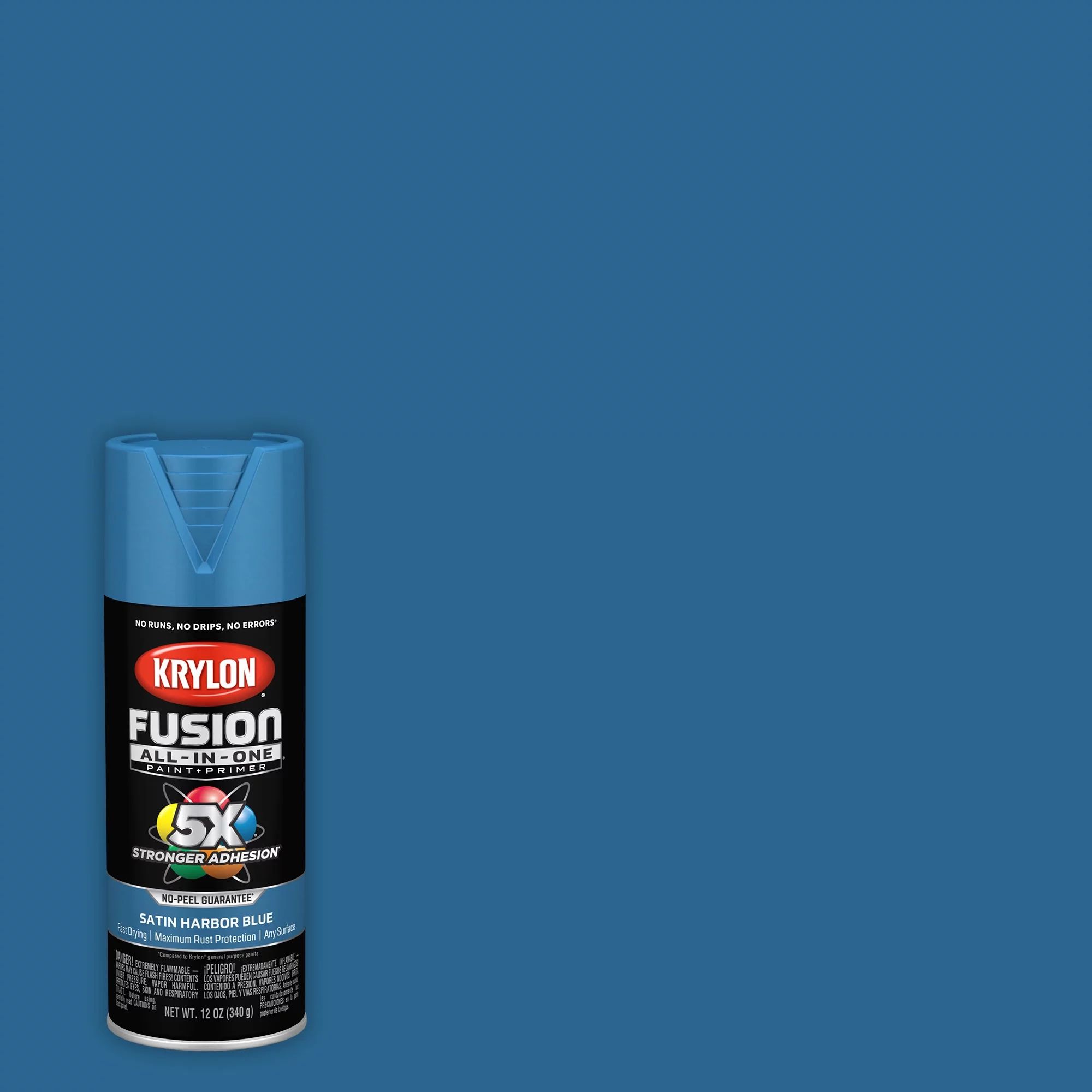 Krylon K02940007 Krylon Fusion All-In-One Harbor Blue Satin 12 oz. Spray Paint, Multi-Surface, (1... | Walmart (US)