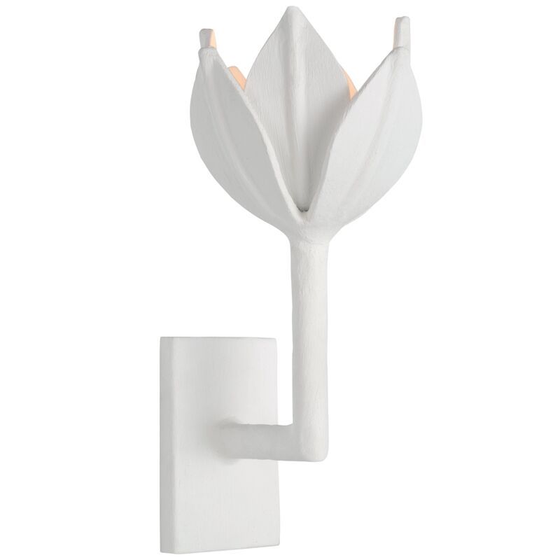 Alberto Small Wall Sconce, Plaster White | One Kings Lane