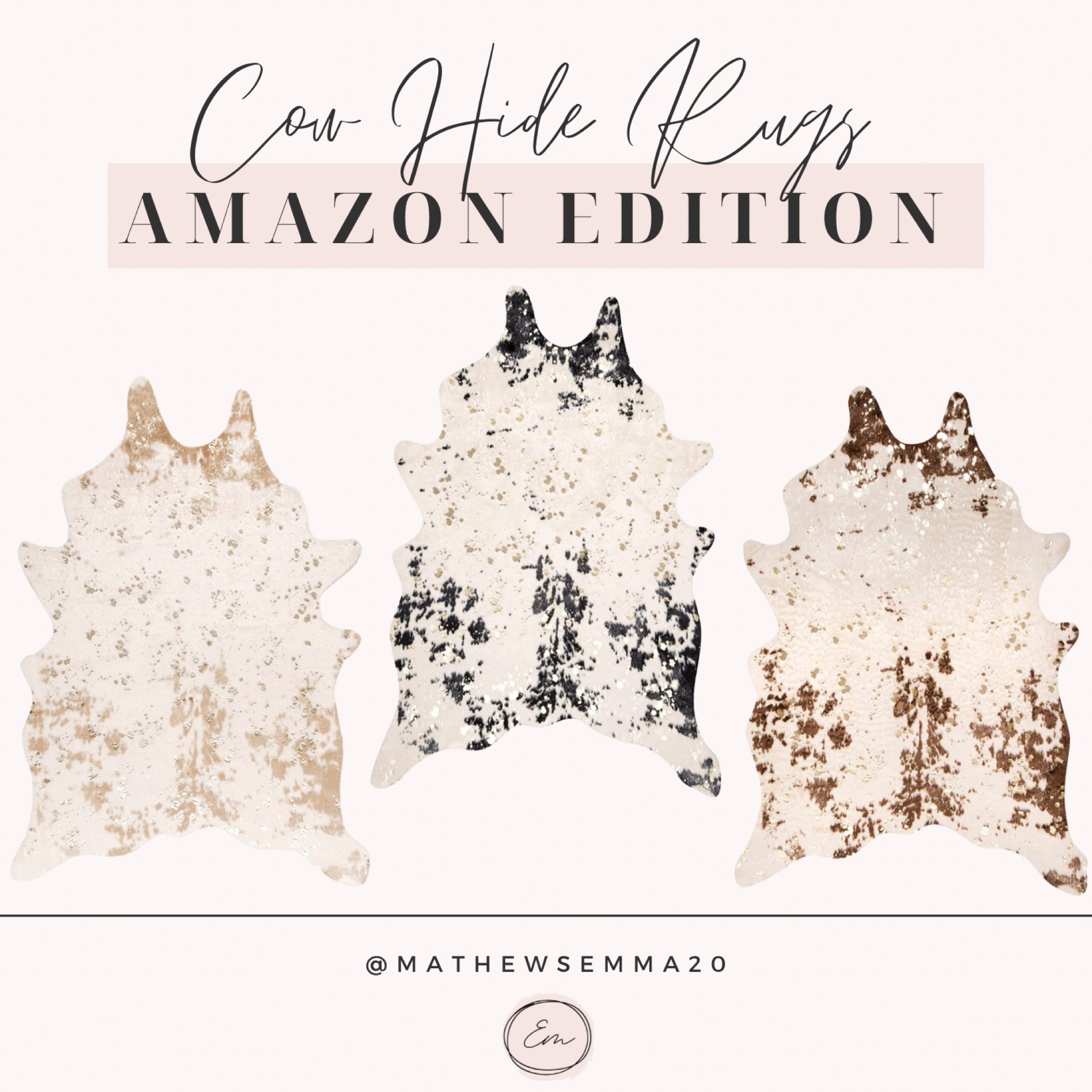 Faux Cow Hide Accent Rug
Cow hide
Faux fur
Accent rug
Throw rug
Home decor
Amazon finds
Amazon deals


#LTKunder100 #LTKsalealert #LTKhome