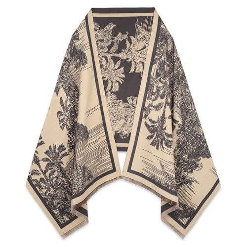 EXTREE Scarfs for Women Pashmina Silky Shawl Wrap for Evening Dressing Blanket Open Front Poncho Cape | Amazon (US)