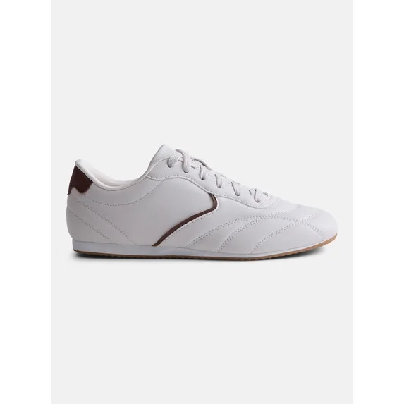 No Boundaries Women's Quilted Lace Up Sneakers | Walmart (US)