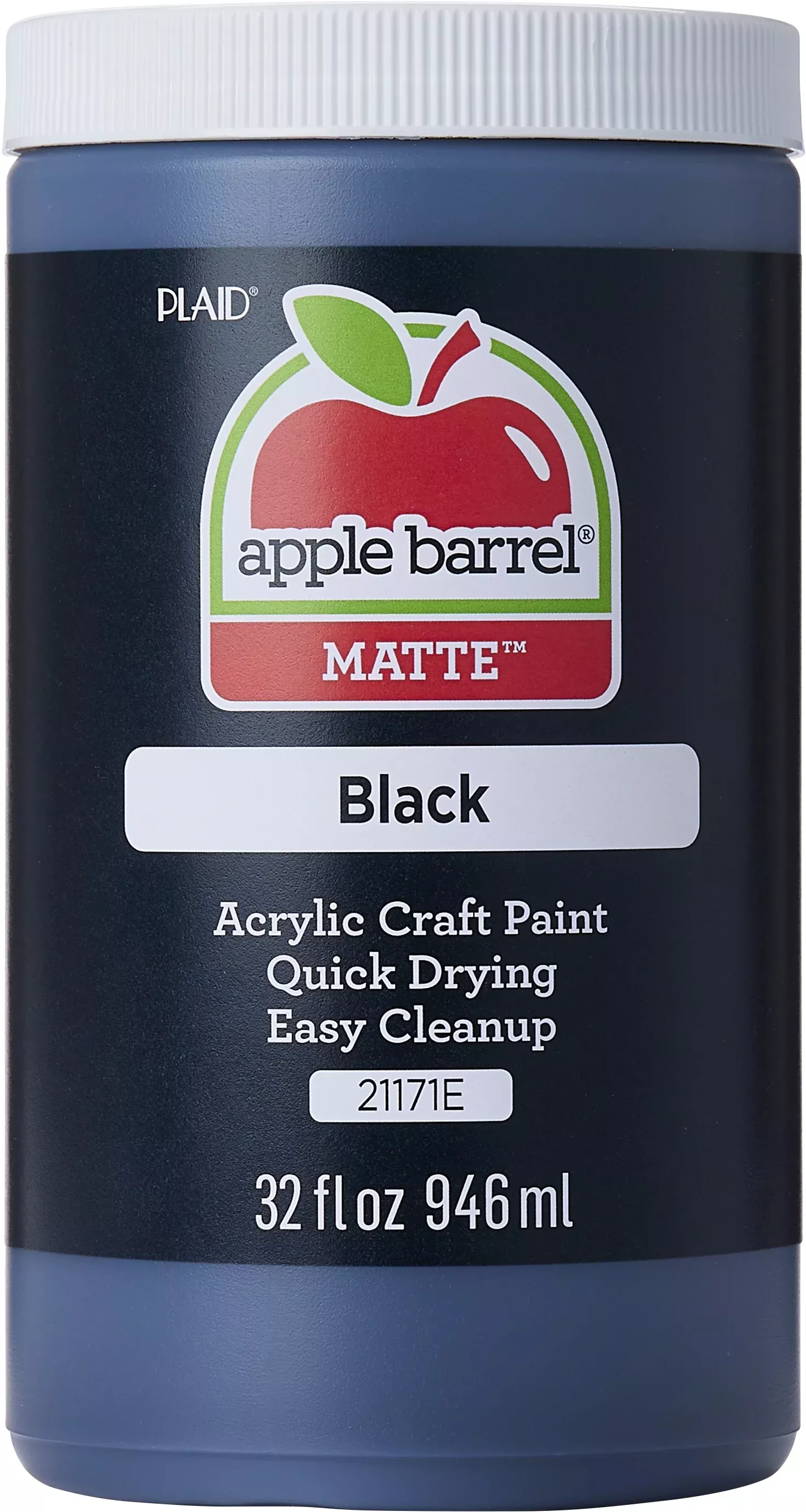 Apple Barrel Acrylic Craft Paint, Matte Finish, White, 32 fl oz