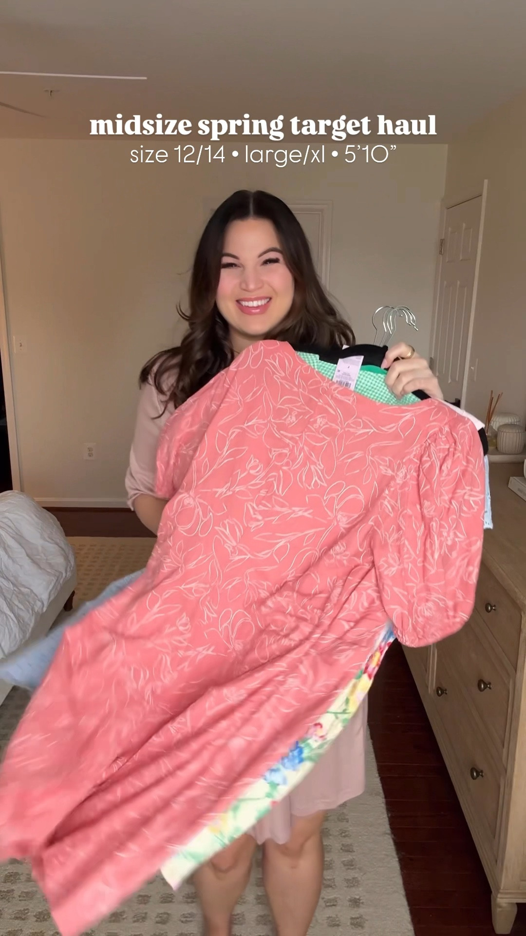 Midsize spring target try on haul! And right now almost everything is 25% off! 

Green top - large 
Green skirt - xl (I sized up for length but could have done the L) 
Yellow floral dress - 16 (runs small size up) 
Pink top - large 
Floral skirt - xl
Pink flats - 9.5
Blue top - large 
Blue skirt - large (fits spacious) 
Pink floral dress - 14 (top of dress runs spacious) 
Floral sandals - 9.5 
White boots - 10
White flats - 9.5 *added exact + similar 

Target, Target fashion, Target spring, spring outfits, spring fashion, spring dress, target outfit, Target spring haul, midsize, midsize haul, midsize fashion, tall woman fashion 



#LTKWatchNow #LTKMidsize #LTKSaleAlert