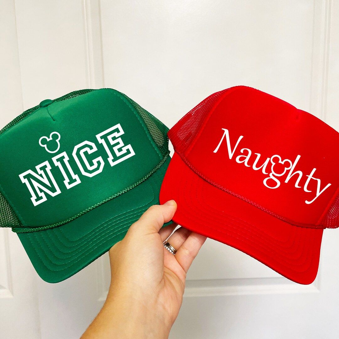 Disney Naughty or Nice Trucker Hat / Youth / Adult / Mickey - Etsy | Etsy (US)