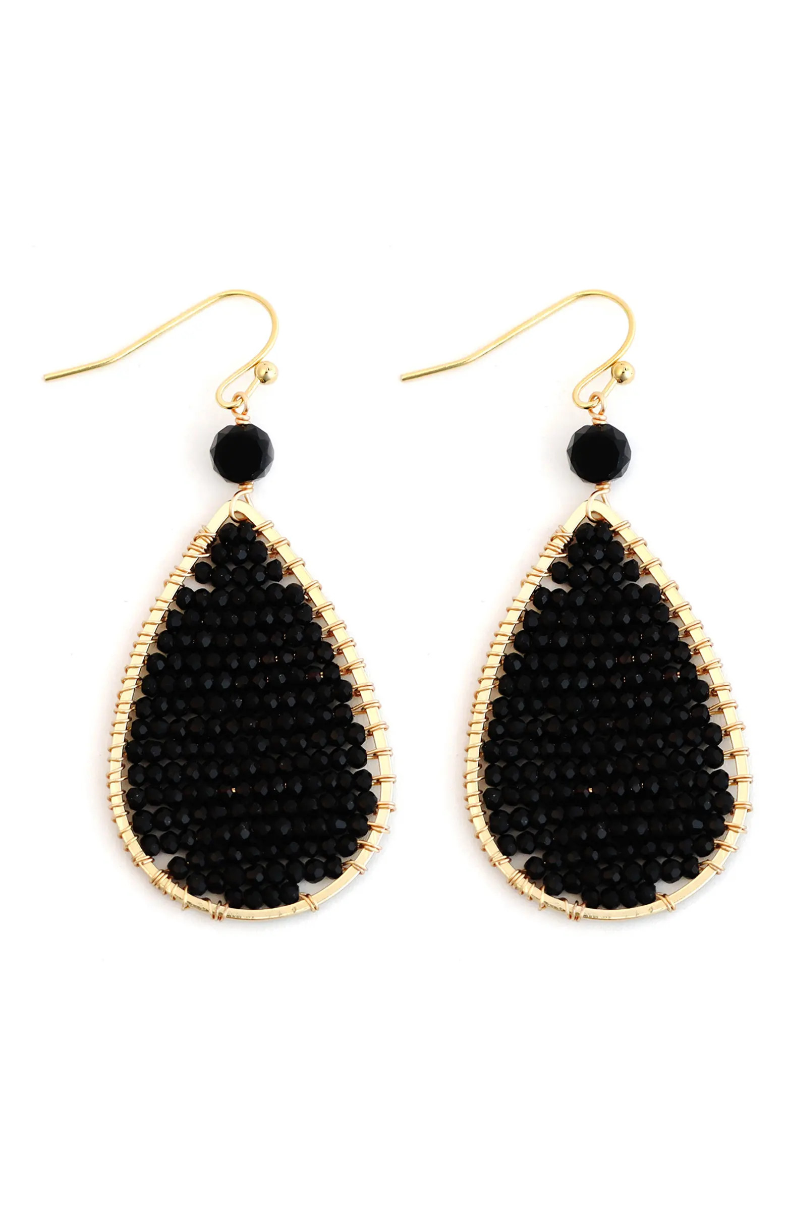 Panacea Crystal Beaded Teardrop Earrings | Nordstrom | Nordstrom