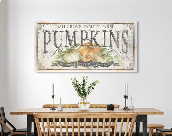 French Country Fall Sign Vintage Farmhouse Wall Decor Warm - Etsy | Etsy (US)
