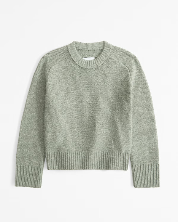 The A&F Madeline Textural Crew Sweater | Abercrombie & Fitch (US)