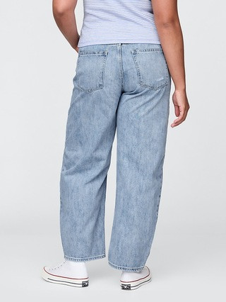 Curvy High Rise Barrel Jeans | Gap (US)