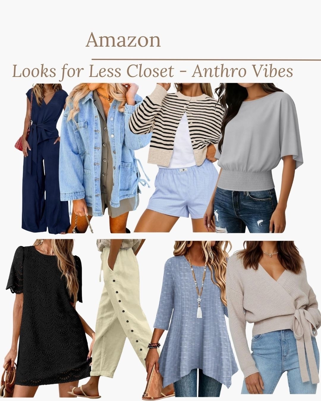 Amazon look for less closet- Anthro vibes!

#LTKgrwm #LTKootd #LTKdayinmylife