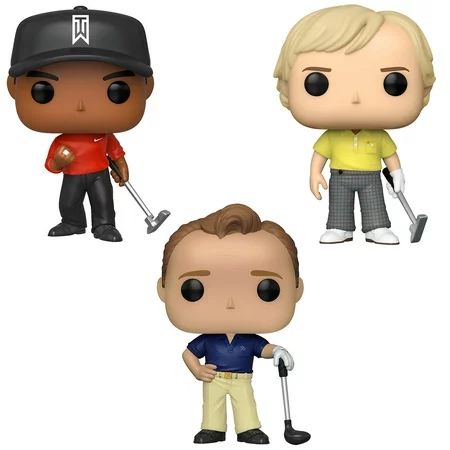 Funko POP! Golf Legends Collectors Set - Tiger Woods (red shirt), Jack Nicklaus, Arnold Palmer | Walmart (US)
