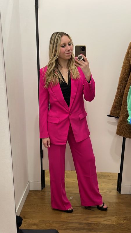This suit set was absolutely stunning!!! The blazer and pants are sold separately and also come in red! Wearing a 4 in the trousers & small in the blazer. Would be super cute for Valentine’s Day & could totally mix and match the pieces 

#LTKstyletip #LTKSale #LTKworkwear