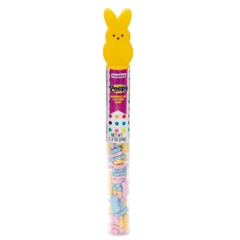 Frankford, Peeps Bunny Tube Topper with Marshmallow Flavor Candy, Easter, 1.2oz | Walmart (US)