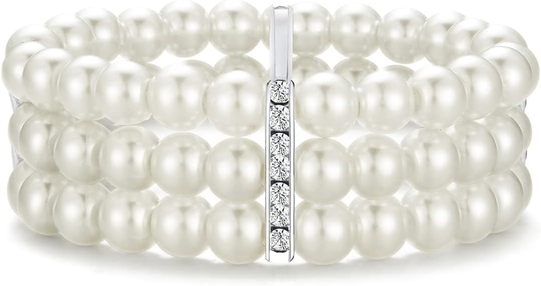 BABEYOND 1920s Flapper Imitation Pearl Bracelet Great Gatsby Pearl Bracelet Roaring 20s Accessori... | Amazon (US)