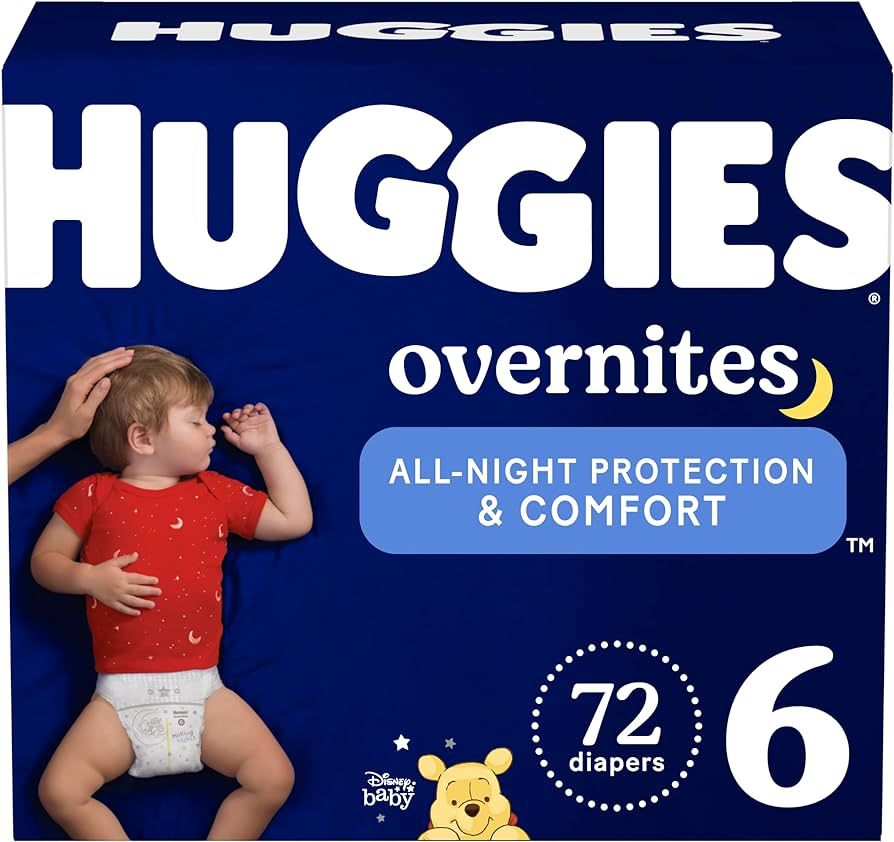 Huggies Overnites Size 6 Overnight Diapers (35+ lbs), 72 Ct | Amazon (US)