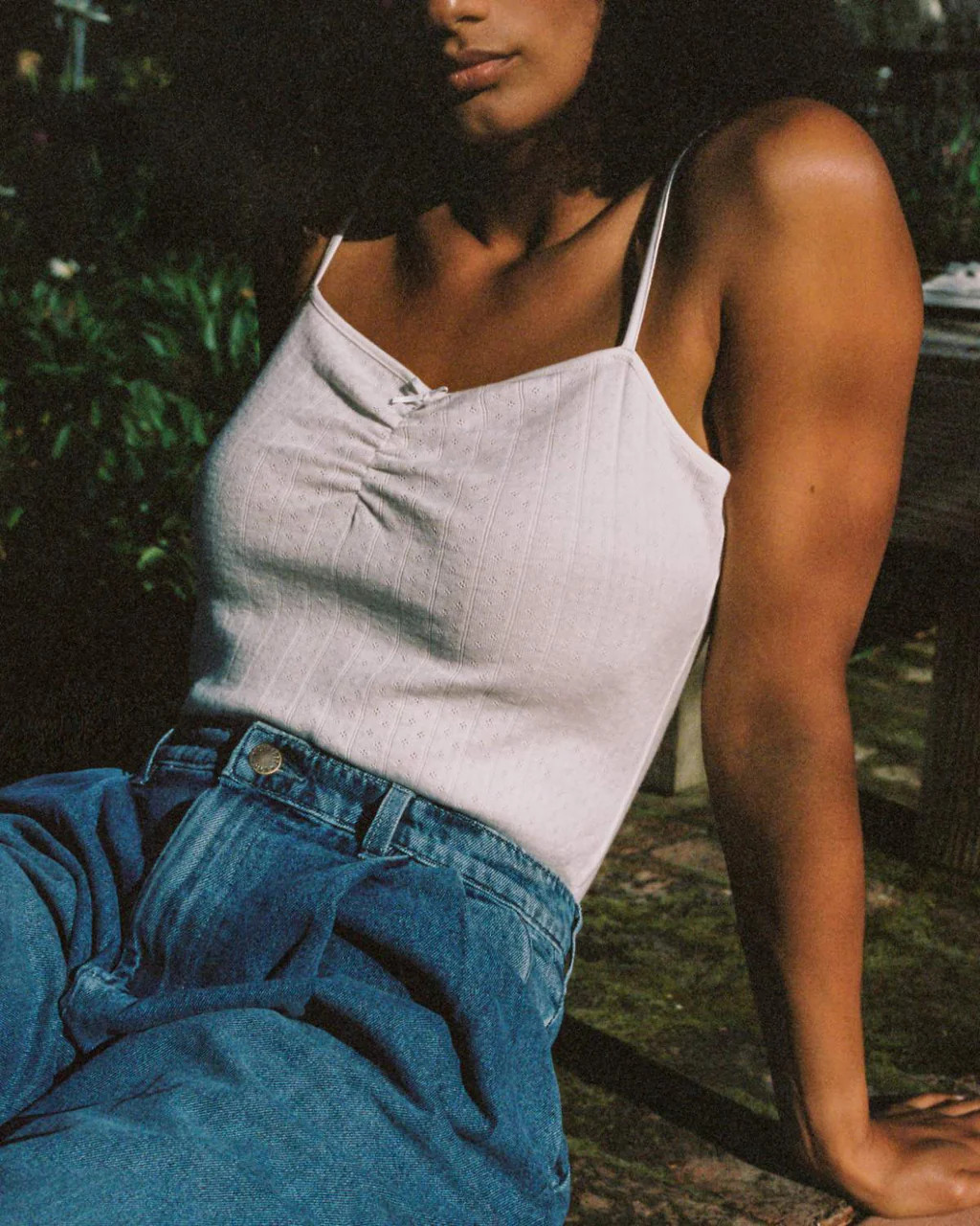 The Thelma Top | White Pointelle | Christy Dawn