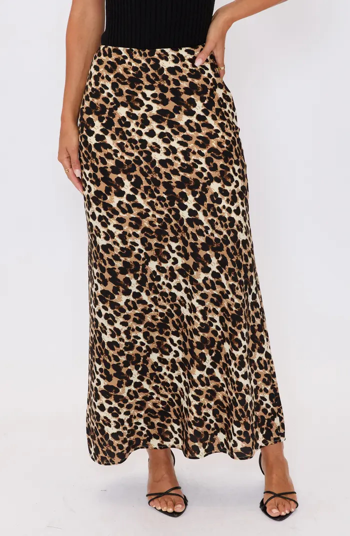 VICI Collection Sabine Leopard Print Maxi Skirt | Nordstrom | Nordstrom